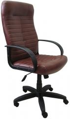 Компьютерное кресло Евростиль 480 кожа коричневая