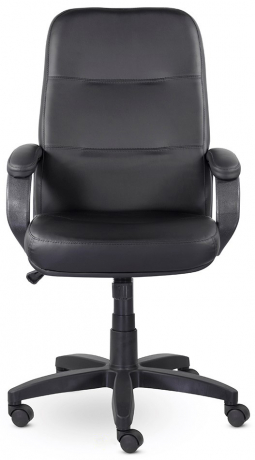Кресло руководителя UTFC Пилот В пластик-люкс 727 экокожа черная