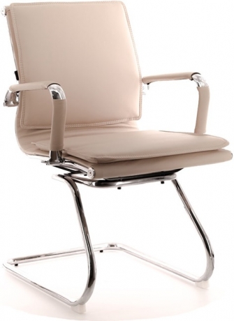 Офисное конференц-кресло Everprof Nerey CF экокожа бежевая