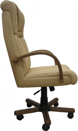Офисное кресло руководителя Орхидея Экстра МБ экокожа бежевый