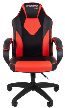 Игровое кресло Chairman Game 17 черный/красный