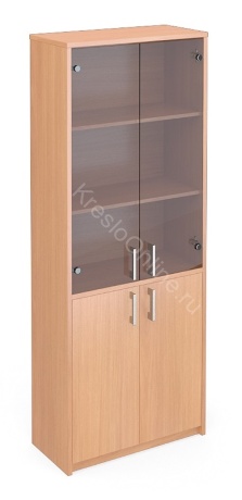 Шкаф офисный Арго А-310 + А-стл310 (77*37*200) тонированное стекло