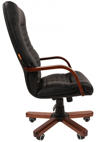 Офисное кресло руководителя Chairman 480 WD экокожа черный