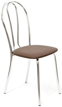 Стул для кухни Венус хром экокожа шоколад