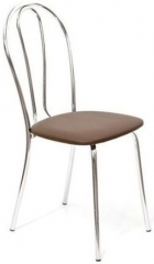 Стул для кухни Венус хром экокожа шоколад