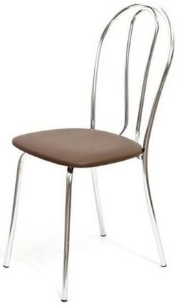 Стул для кухни Венус хром экокожа шоколад