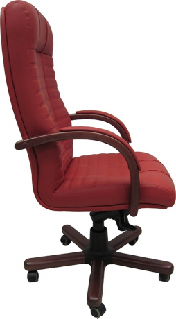 Офисное кресло руководителя Атлант Экстра H кожа красная