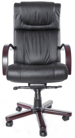 Офисное кресло руководителя Орхидея Экстра МБ экокожа черный