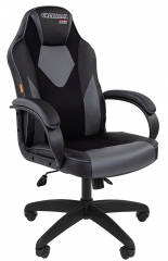 Игровое кресло Chairman Game 17 черный/серый