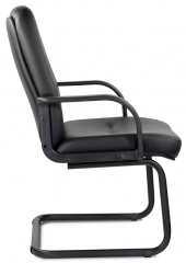 Конференц-кресло UTFC Пилот Н/п пластик экокожа черная