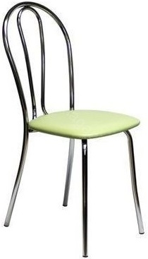 Стул для кухни Венус хром экокожа фисташковая
