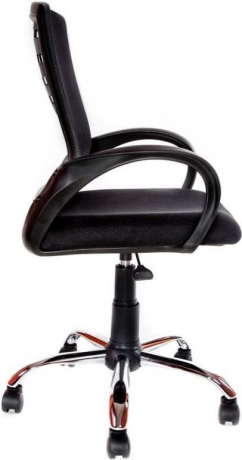 Компьютерное кресло Ирис ткань черная хром