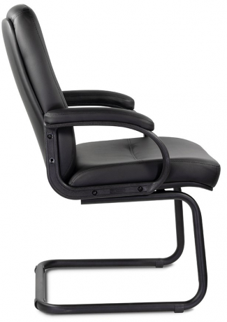 Конференц-кресло UTFC Пилот Н/п пластик-люкс 727 экокожа черная