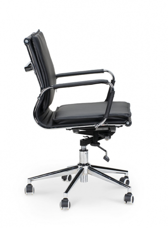 Кресло офисное Norden Харман LB черная экокожа