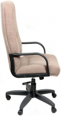 Кресло офисное Пилот Стандарт флок коричневый