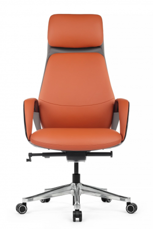 Кресло RV DESIGN Napoli оранжевый/серый