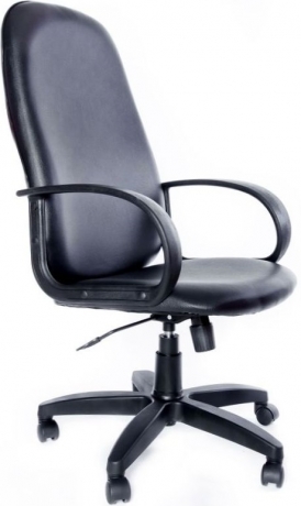 Компьютерное кресло Бюджет Ультра кожзам черный