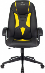 Кресло компьютерное игровое Zombie 8 черный/желтый экокожа