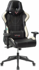 Кресло компьютерное игровое Zombie VIKING 5 AERO черный/белый экокожа