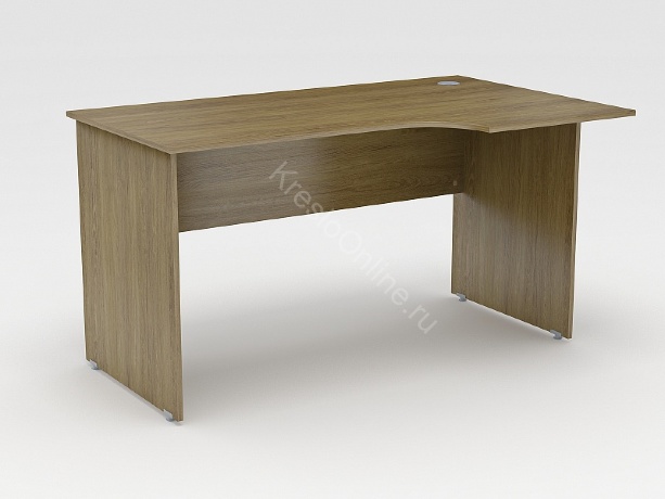 Стол офисный эргономичный прямой P-34 правый (1350/514х830/650х734)