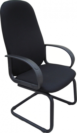 Офисное конференц-кресло Бюджет Ультра ткань черная