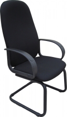 Офисное конференц-кресло Бюджет Ультра ткань черная