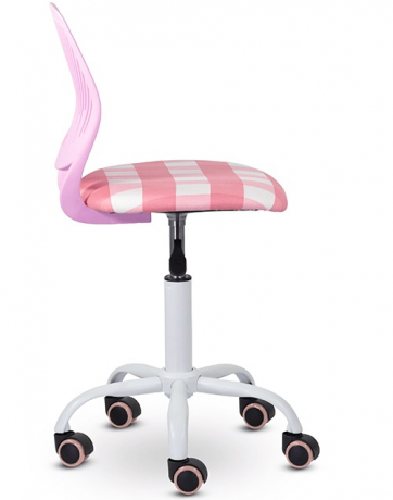 Детское компьютерное кресло KID's С-01 розовый ткань