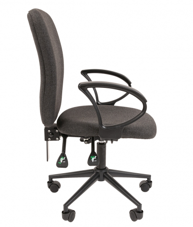 Кресло офисное Chairman 9801 BLACK ткань серый