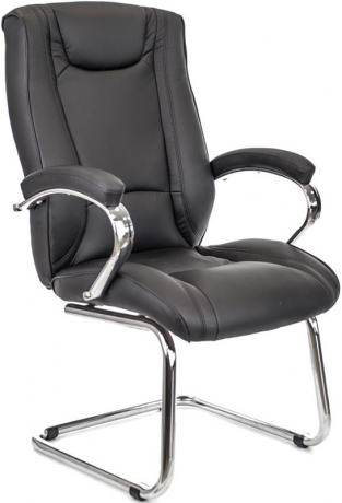 Офисное конференц-кресло Everprof King CF экокожа черная