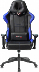 Кресло компьютерное игровое Zombie VIKING 5 AERO черный/синий экокожа