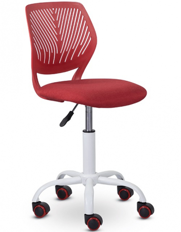 Детское компьютерное кресло KID's С-01 красный ткань