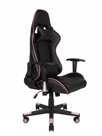 Игровое кресло Norden Lotus GTO черная экокожа фиолетовая окантовка