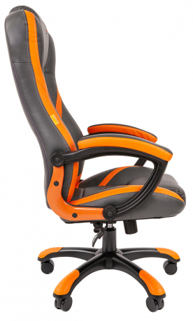 Игровое кресло Chairman Game 22 экокожа серый/оранжевый