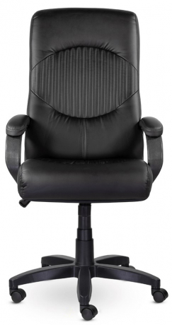 Кресло руководителя UTFC Гермес В пластик-люкс 727 экокожа черная