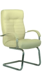 Конференц-кресло Консул хром низкая спинка