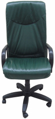 Кресло офисное Шеф Стандарт экокожа зеленая