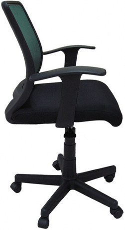 Компьютерное кресло Бит-T ткань-сетка черно-зеленая