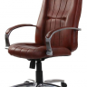 Офисное кресло руководителя Вега Ультра Хром кожа коричневая
