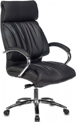 Кресло руководителя Бюрократ T-9904NSL черный кожа