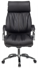 Кресло руководителя Бюрократ T-9904NSL черный кожа