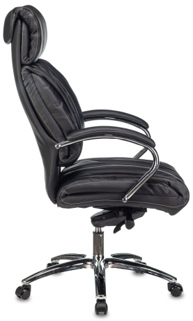Кресло руководителя Бюрократ T-9904NSL черный кожа