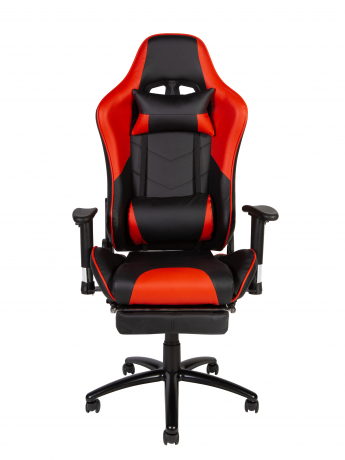Игровое кресло Norden Lotus GTS реклайнер черно-красная экокожа