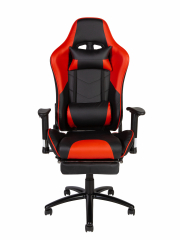 Игровое кресло Norden Lotus GTS реклайнер черно-красная экокожа
