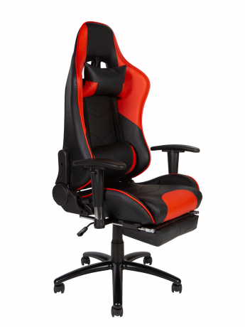 Игровое кресло Norden Lotus GTS реклайнер черно-красная экокожа