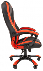 Игровое кресло Chairman Game 22 экокожа черный/красный