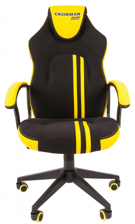 Игровое кресло Chairman Game 26 черный/желтый