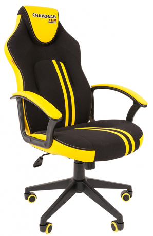 Игровое кресло Chairman Game 26 черный/желтый