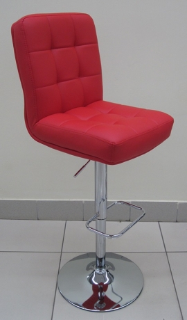 Барный стул Крюгер экокожа красная