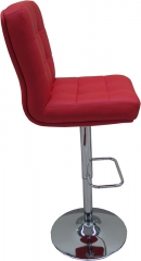 Барный стул Крюгер экокожа красная