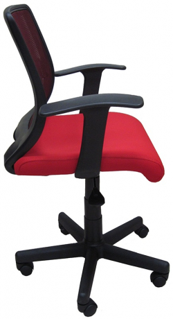 Компьютерное кресло Бит-T ткань-сетка красно-бордовая